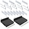Azar Displays Adjustable Tall Divider Bin Cosmetic Tray w Pushers - Customize Slot Size to Product, Black, 2-Pack 225830-TALL-BLK-2PK - alternate 7